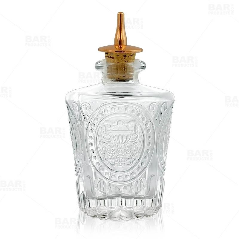 BarConic Antique Bitters Bottle 4 ounce – Copper Plated Dasher Cork