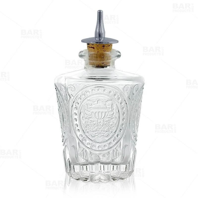 BarConic Antique Bitters Bottle 4 ounce – Stainless Steel Dasher Cork