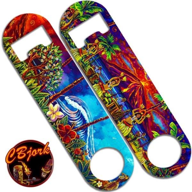 Hawaiian Luau Skinny Mini Bottle Opener