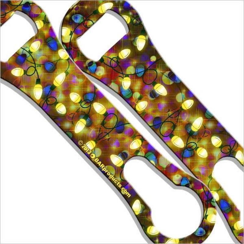 Christmas Lights Kolorcoat V-Rod Bottle Opener