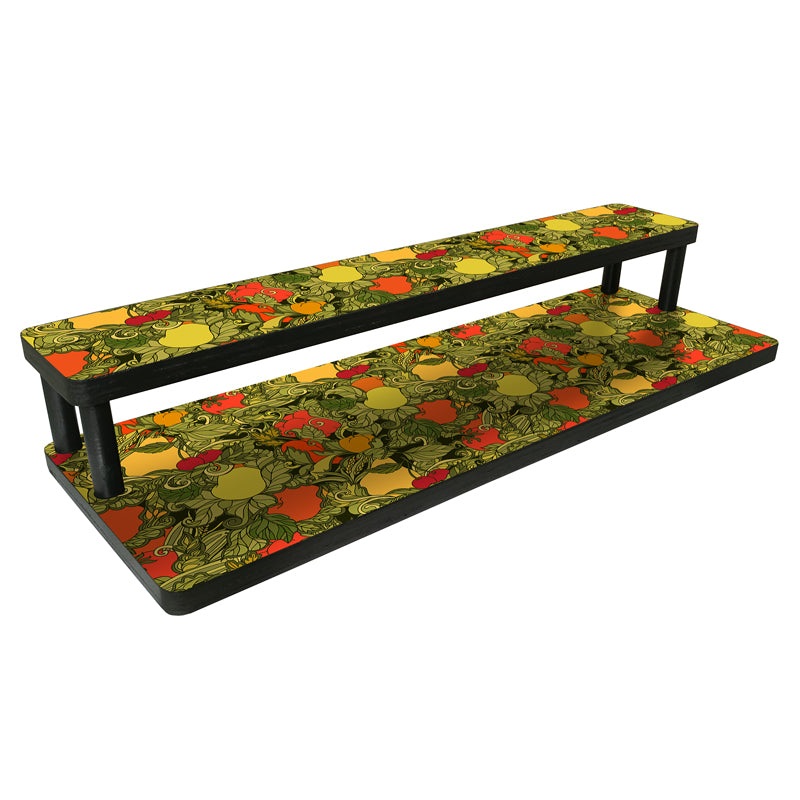 Counter Caddies – Fruits and Vegetables Themed Artwork – Straight Shelf – 24 Length