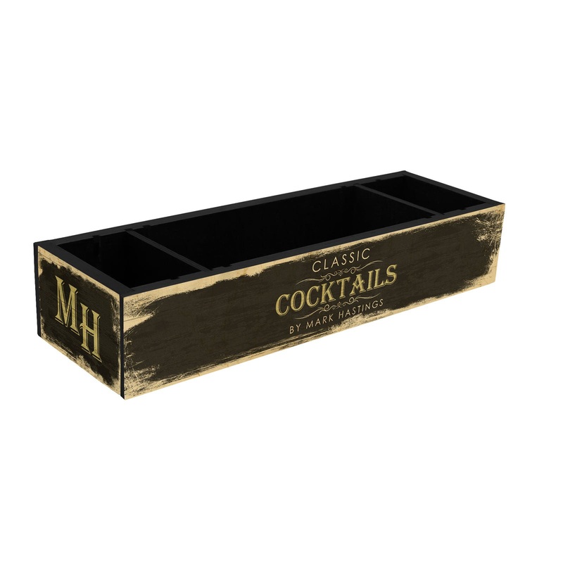 Custom Wooden Condiment Caddy – Classic Cocktails