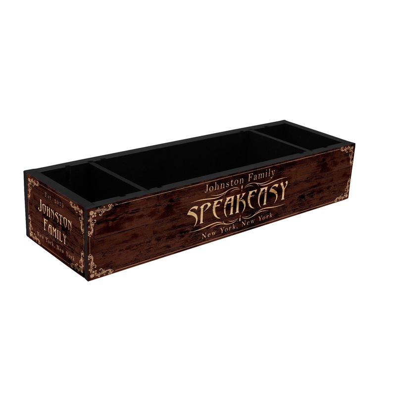 Custom Wooden Condiment Caddy – Speakeasy