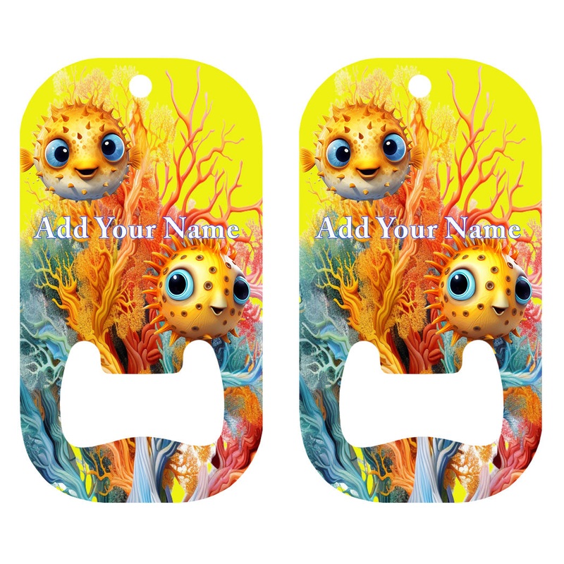 Customizable Dog Tag Bottle Opener – Add Your Name – Puffer