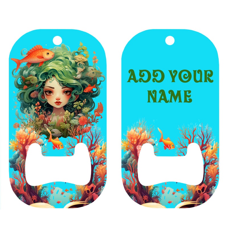 Customizable Dog Tag Bottle Opener – Add Your Name – Undersea