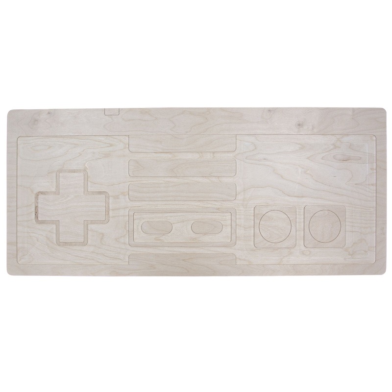 DIY Wooden Coffee Table Top – Classic Game Console Controller – DIY Epoxy / Paint