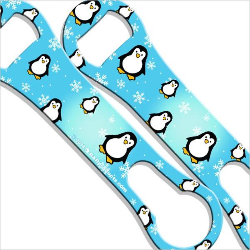 Penguins Kolorcoat V-Rod Bottle Opener