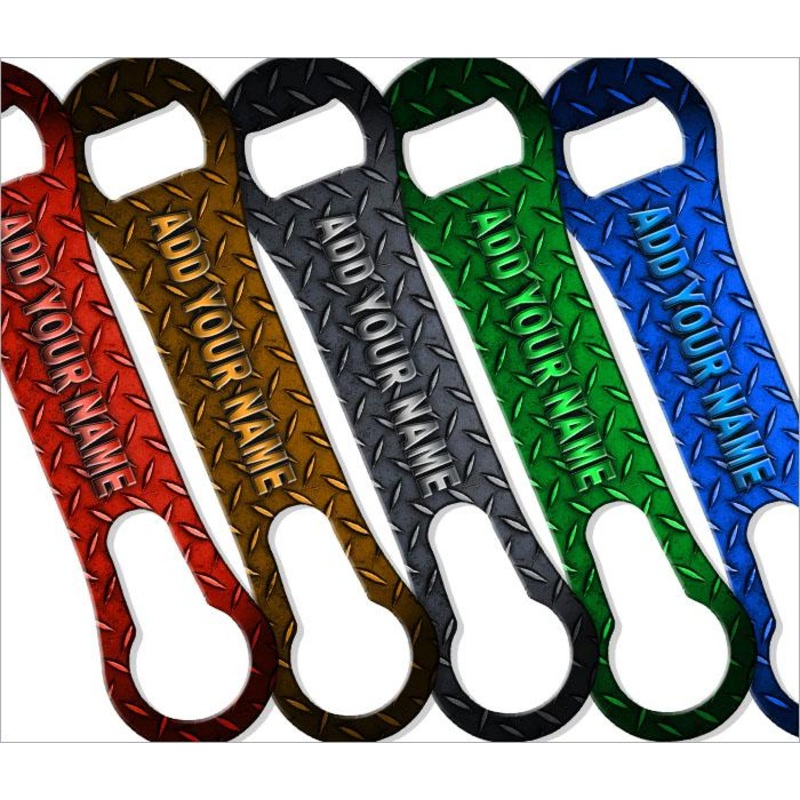 V-ROD Bottle Opener  CUSTOMIZABLE Metal Plate  Several Color Options