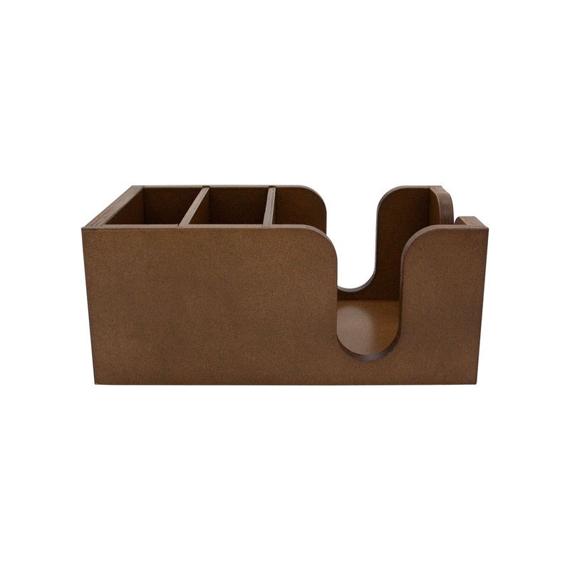Wooden Bar Top Napkin Caddy – Stain Finish