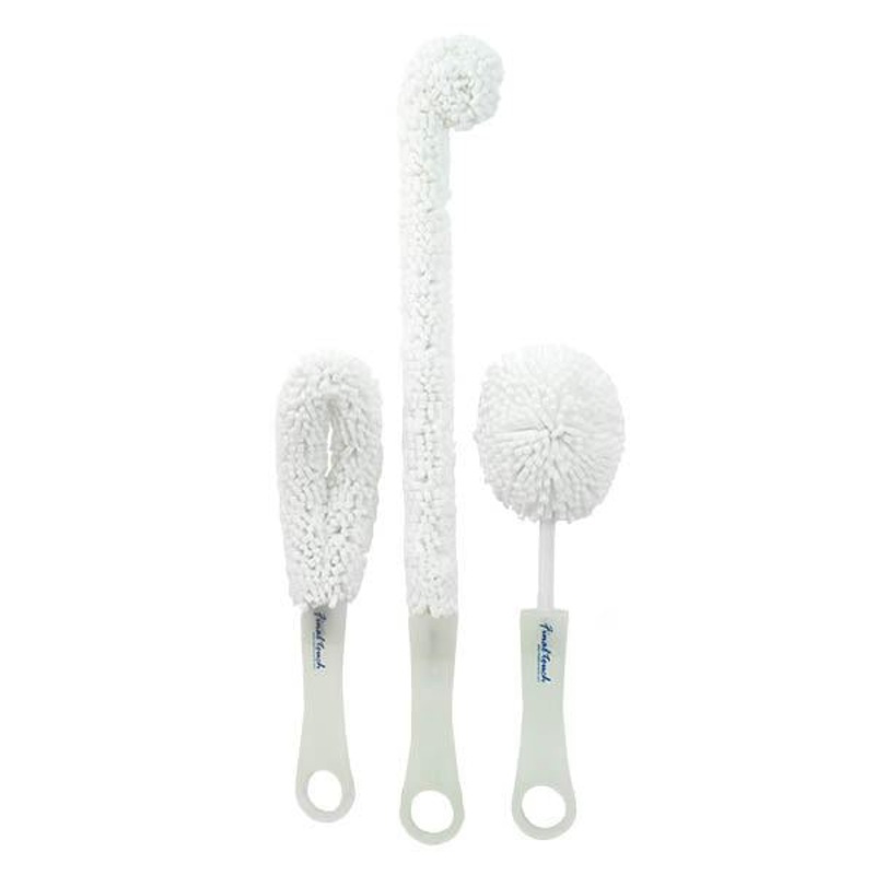 3 Piece Wine Glass Brush Set – Decanter/Goblet/ Flute