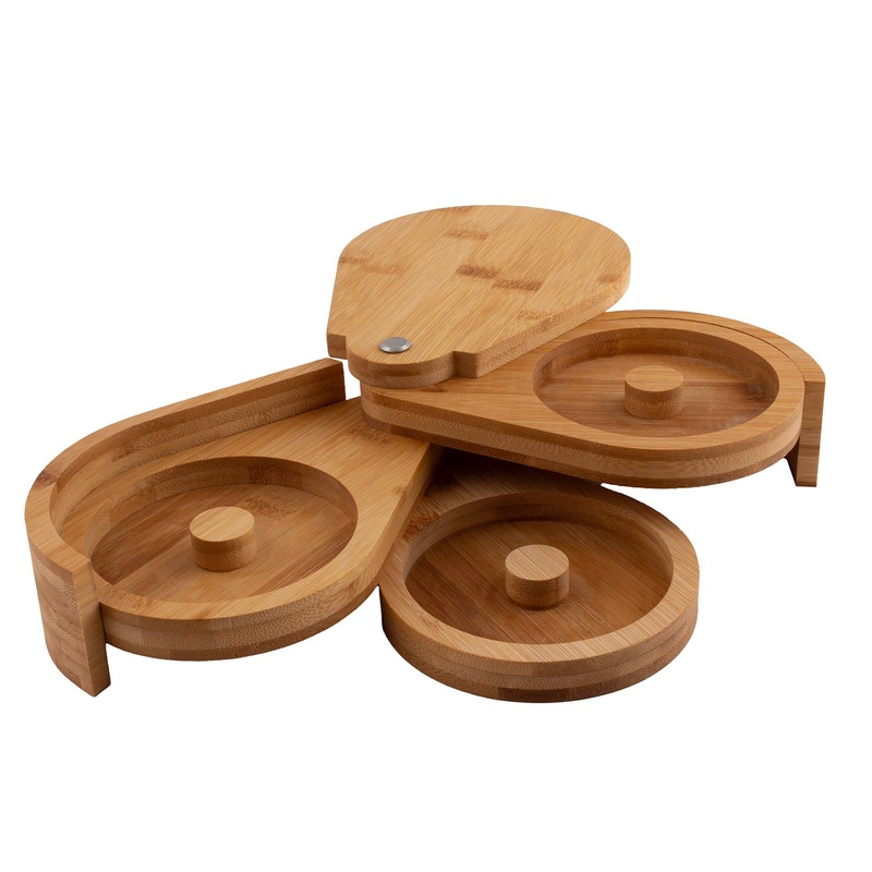 BarConic 3 Tier Salt Rimmer – Bamboo