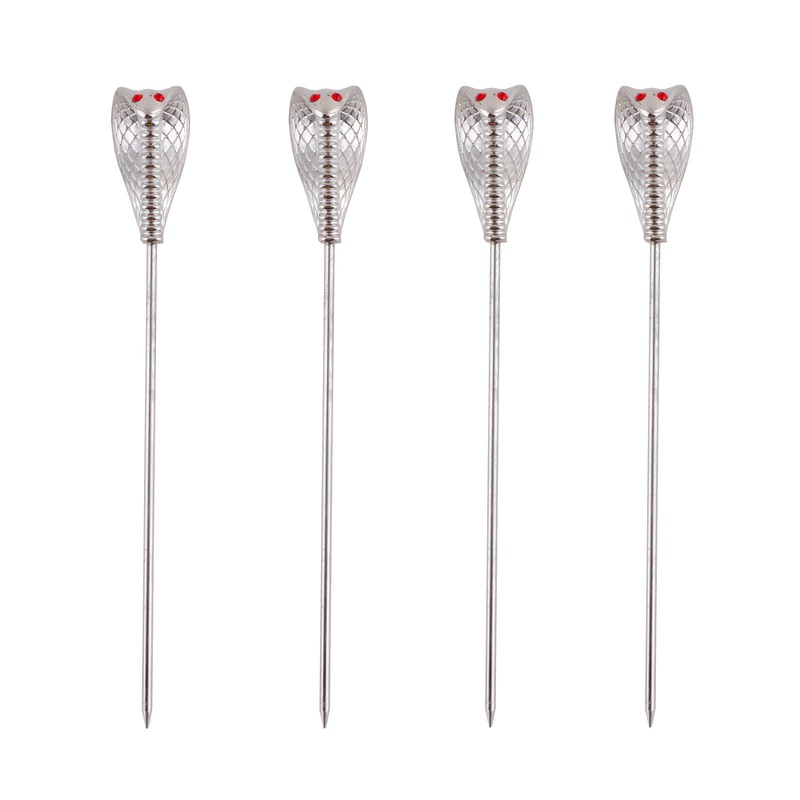 BarConic Cocktail Pick – Cobra – Set of 4