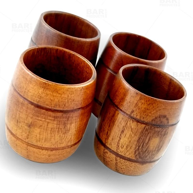 Barrel Wood Shots – Set of 4 – 2 Ounce