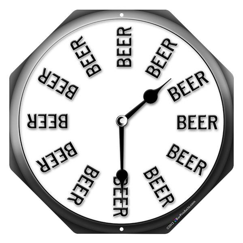 Beer Thirty Clock – Kolorcoat Metal Bar Sign