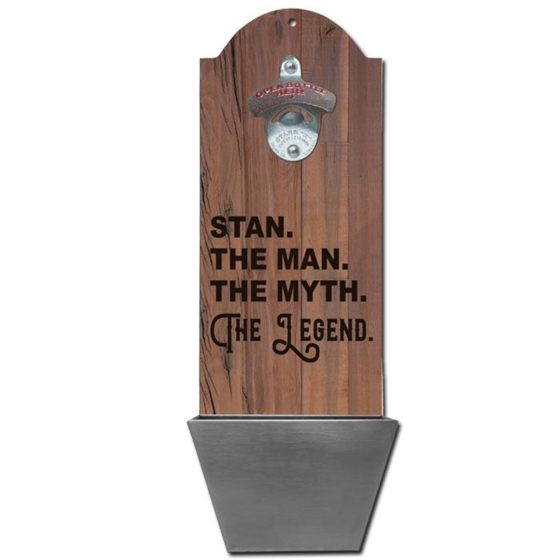 Round Top Plaque with Cap Catcher – Custom – Man, Myth, Legend