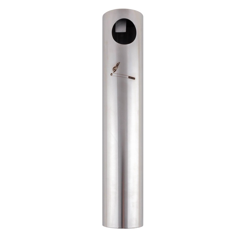 Wall Mounted Cigarette Bud Receptacle – Round