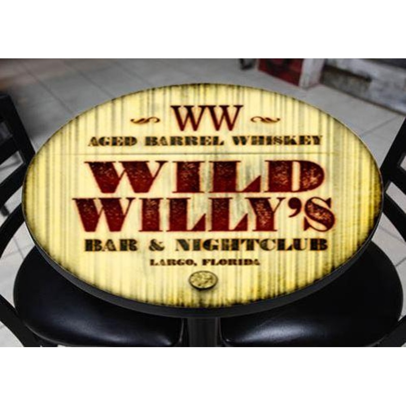 Wood Barrel Theme Custom Table Top  Design 1002