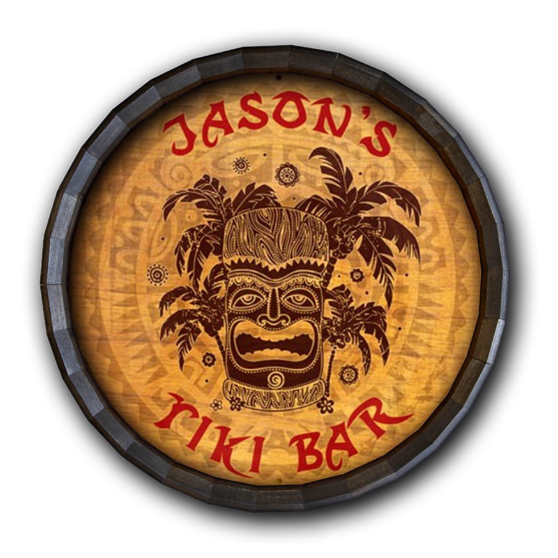 Barrel Top Tavern Sign – Tiki Bar