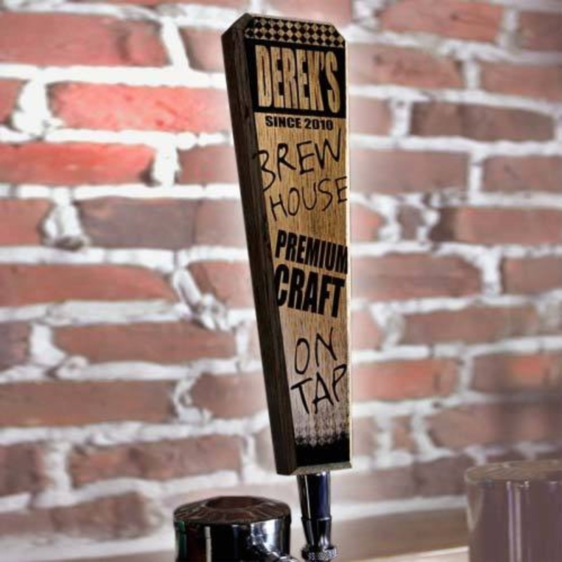 Brew House – Oak Wood Beer Tap Handles – Flared Shape