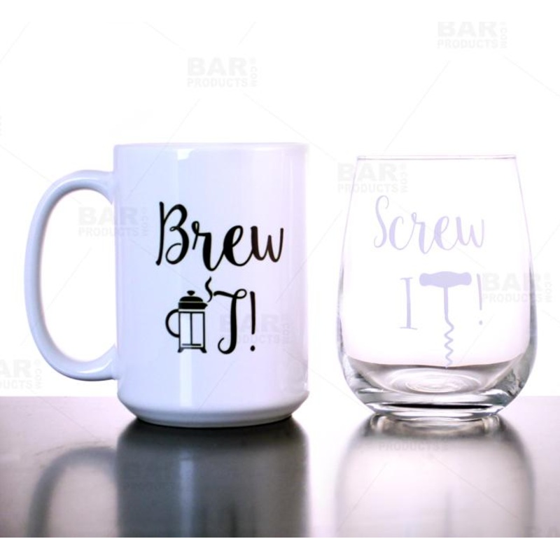 Brew It & Screw It Wine/ Coffee Set
