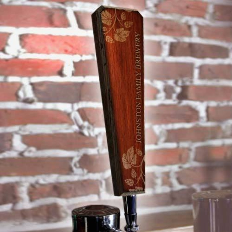 Elegant Cherry Wood – Oak Wood Beer Tap Handle – Flared Shape