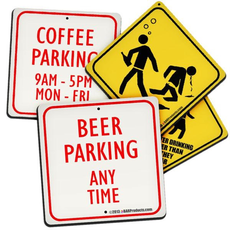 Foam Kolorcoat Coaster – 3.5 inch Square – Street Signs