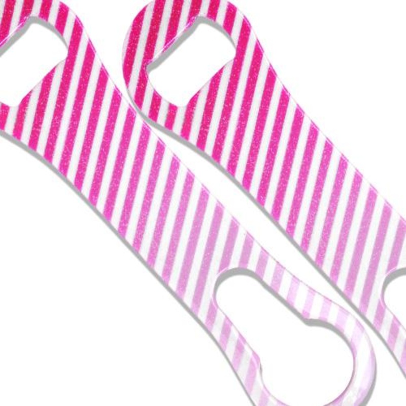Glitter Pink Ombre V-Rod Bottle Opener
