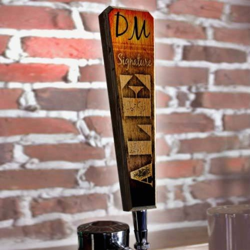 Initial ALE Design – Oak Wood Beer Tap Handles – Flared Shape