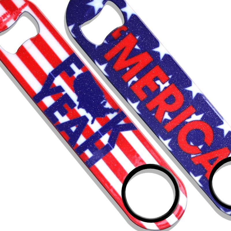 ‘Merica F*#K Yeah Glitter Kolorcoat Speed Bottle Opener