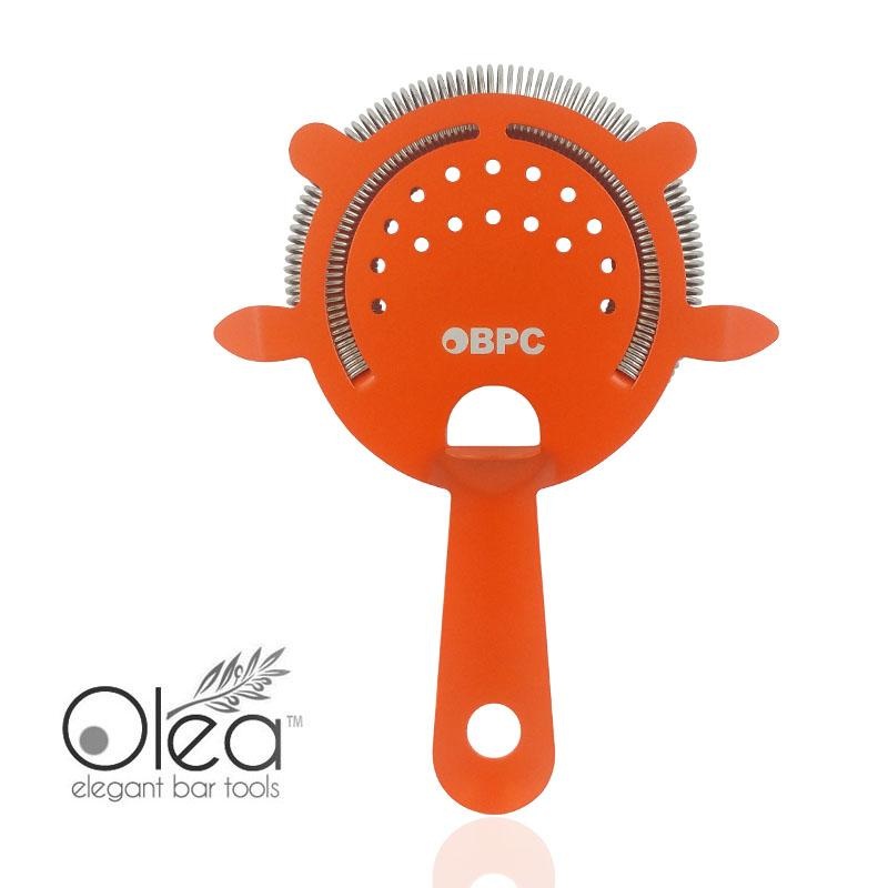 Olea 4 Prong Cocktail Strainer – Metallic NEON Orange