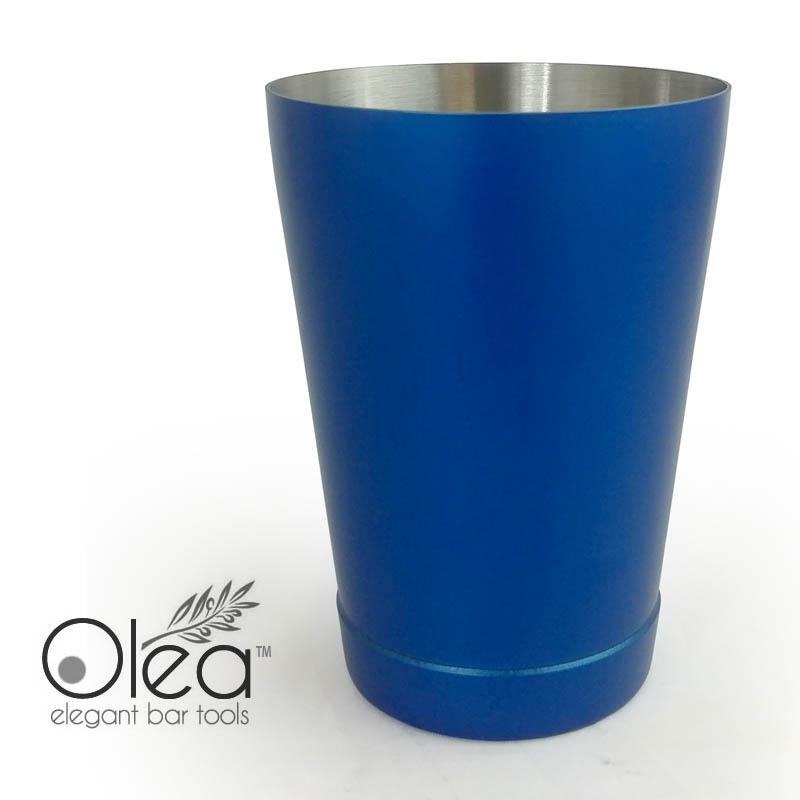 Olea NEON Cocktail Shaker – 16oz Weighted – Metallic Blue