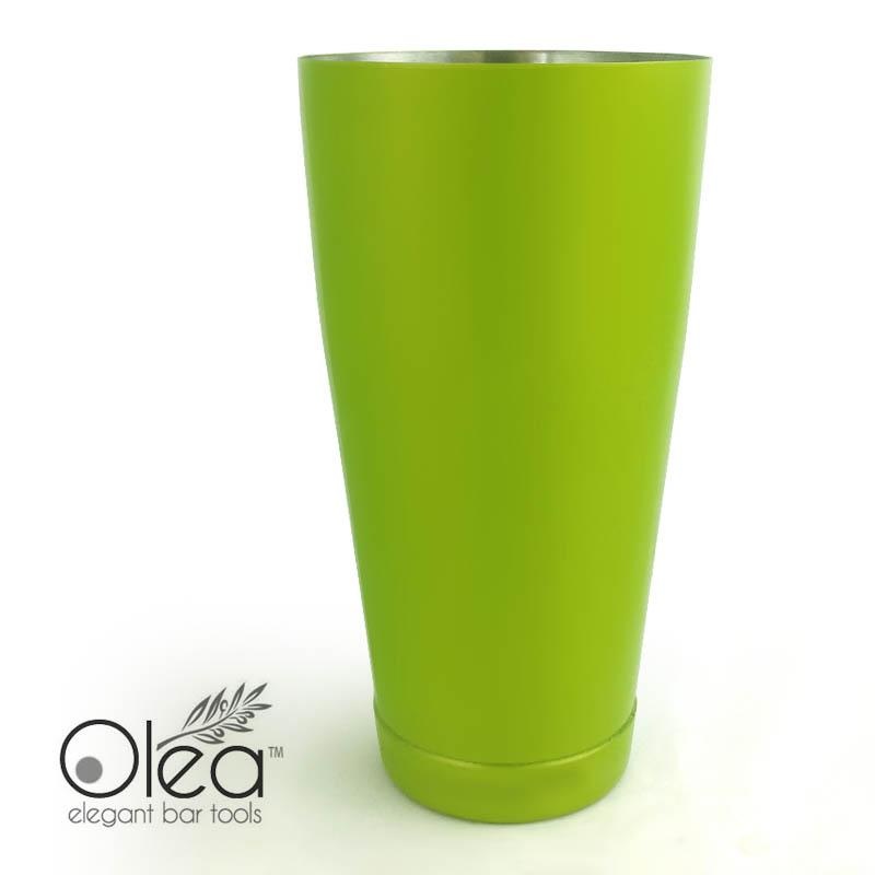 Olea NEON Cocktail Shaker – 28oz Weighted – Metallic Lime Green