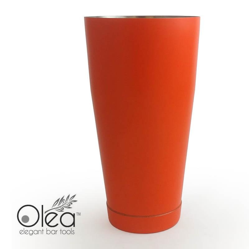 Olea NEON Cocktail Shaker – 28oz Weighted – Metallic Orange