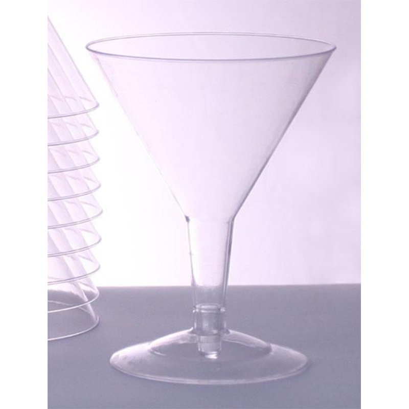 Plastic (Polystyrene) Martini Glass – 5 ounce (sleeve of 12)