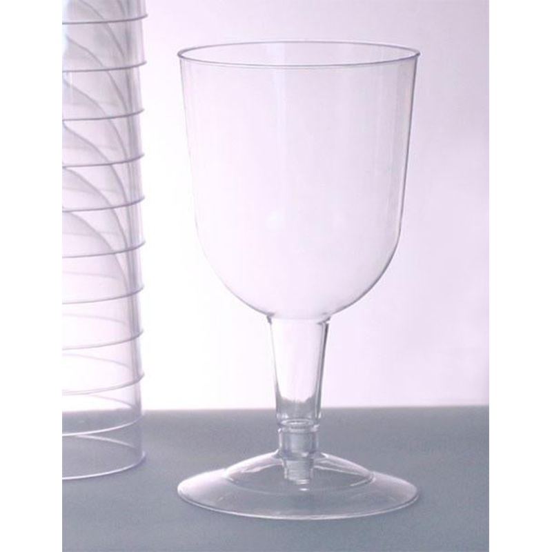 Plastic (Polystyrene) Wine Glass – 6 ounce (sleeve of 12)