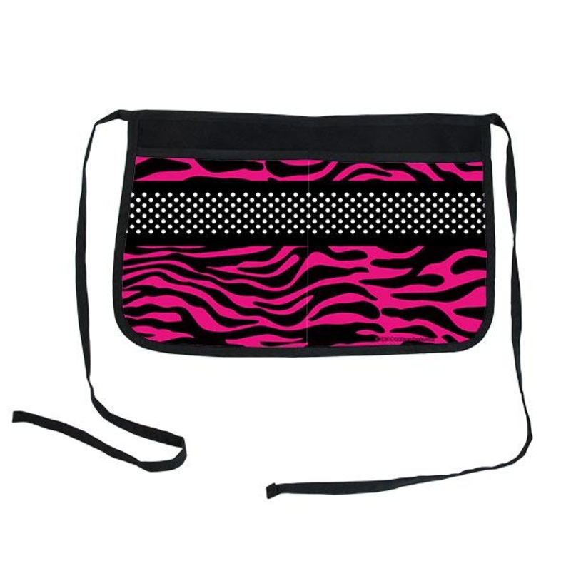Two-Pocket Kolorcoat Server Apron – Pink Zebra