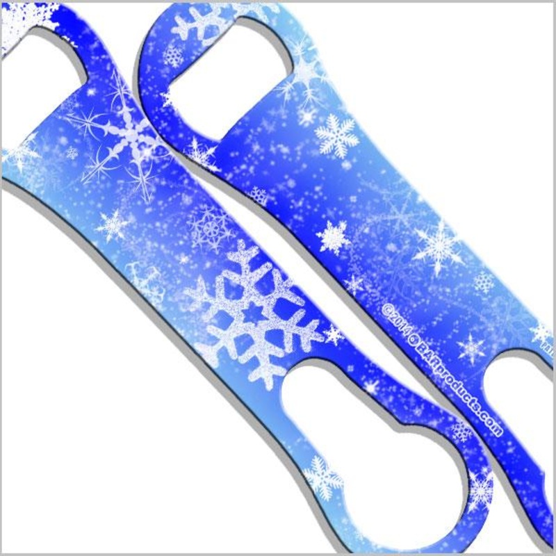 V-Rod Bottle Opener – Frozen Snowflakes
