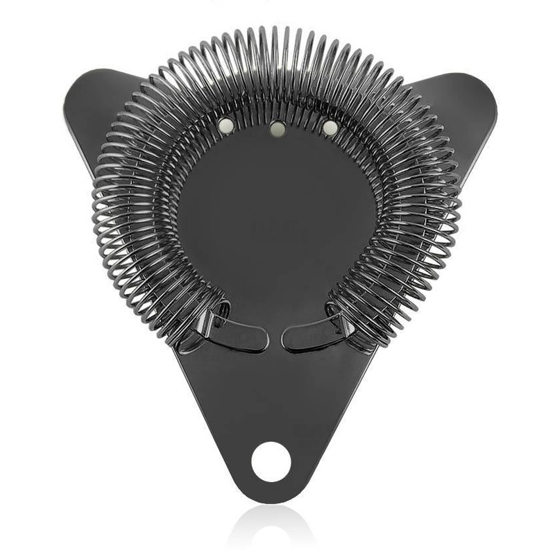 BarConic Gunmetal Plated Triangle Cocktail Strainer