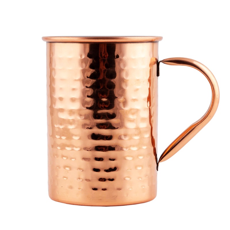 Hammered Moscow Mule Mug – Copper Plated – 18oz