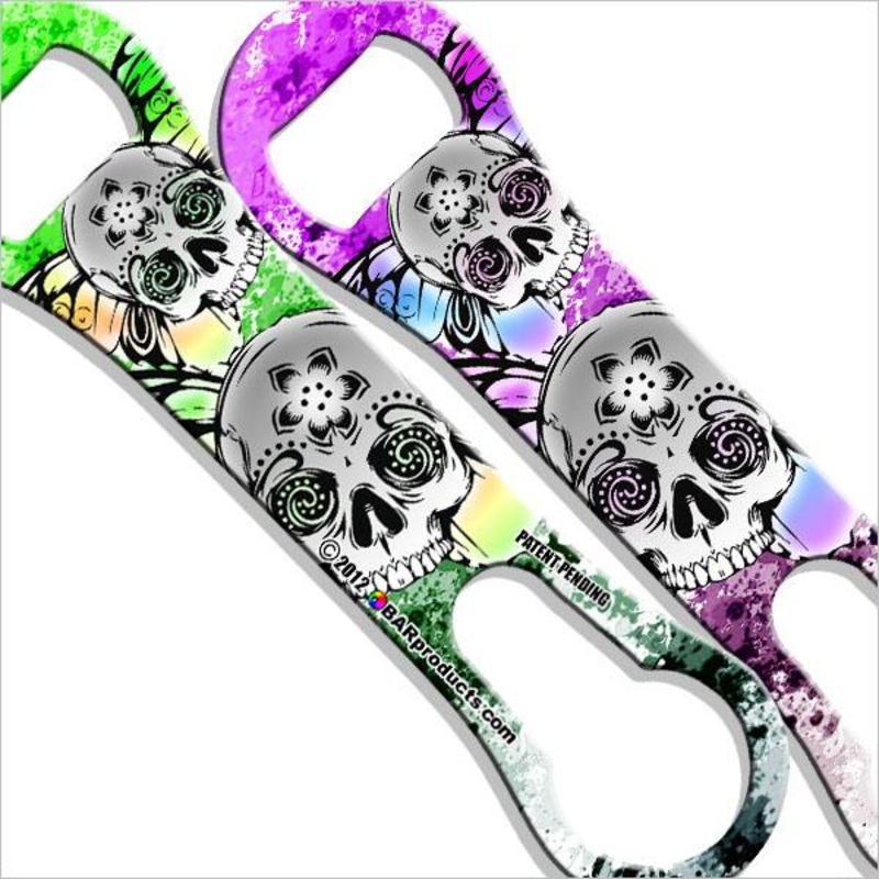 Kolorcoat V-Rod Bottle Opener – Winged Skulls
