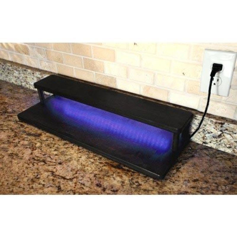 LED Counter Caddies with BLACK finish – 24 STRAIGHT Shelf