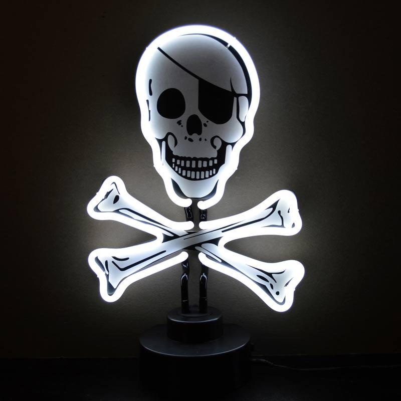NEON Sculpture – Skull and Crossbones