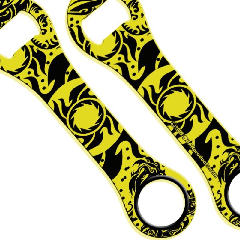 Neon Yellow Dog Bone Opener – Tribal Sun