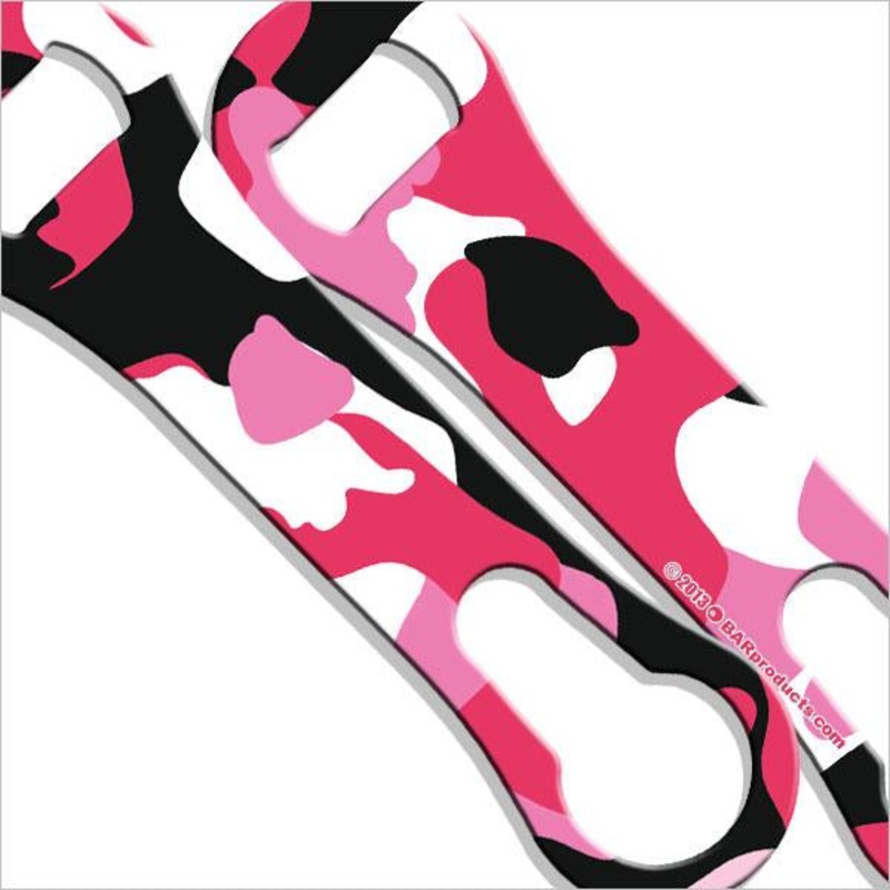 Pink Camo V-Rod Bottle Opener