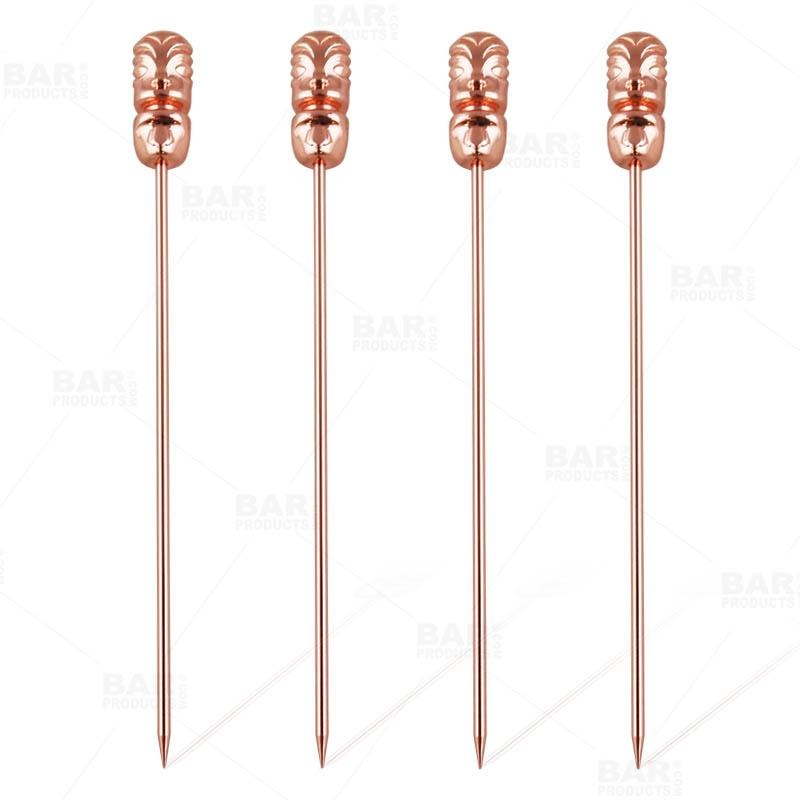 Tiki Cocktail Picks – Copper Plated – Pack of 4