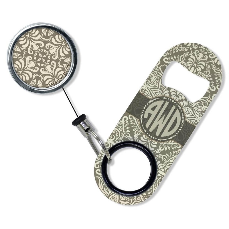 Add Your Name – Mini Bottle Opener with Retractable Reel – Vintage Design 1