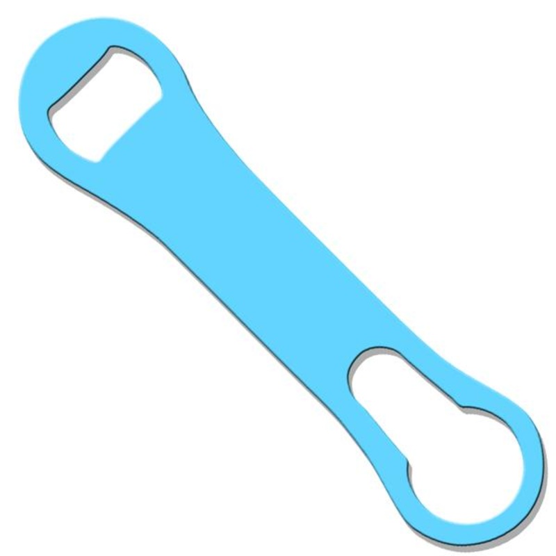Baby Blue Kolorcoat V-Rod Bottle Opener
