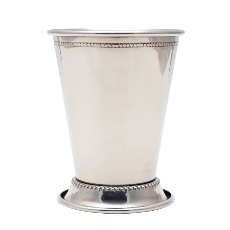 BarConic Stainless Steel Beaded Mint Julep – 12oz