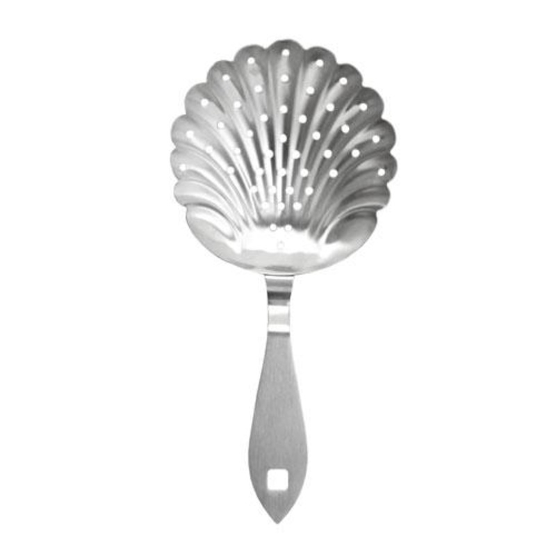 BarConic Stainless Steel Shell Julep Strainer