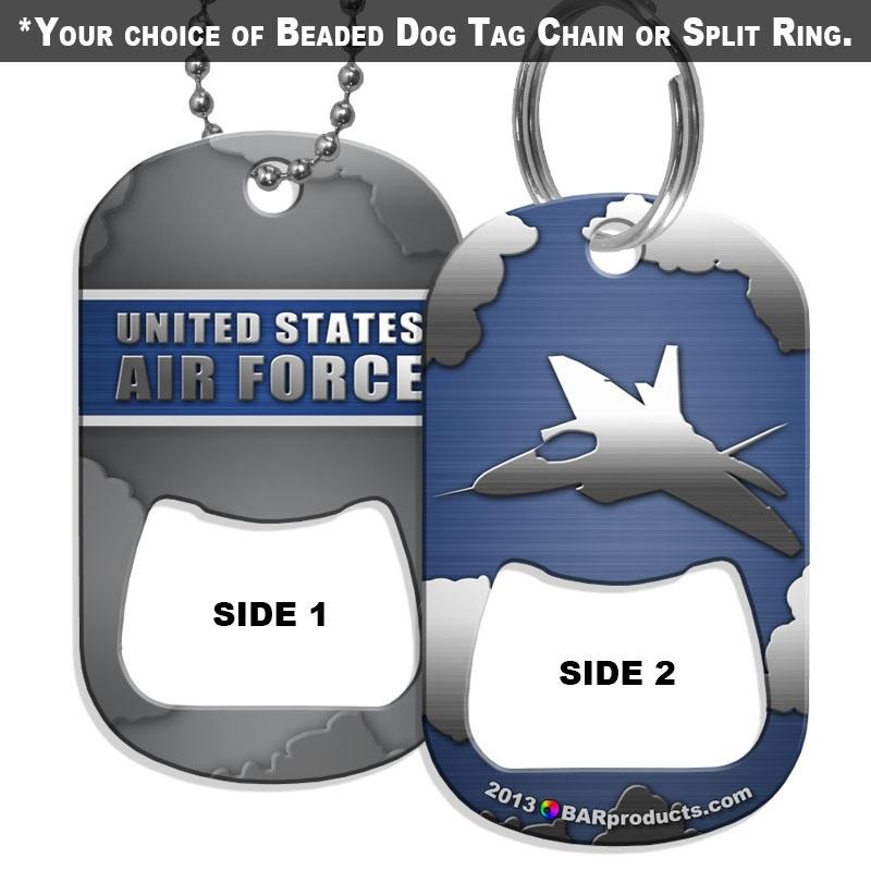 Dog Tag Bottle Opener – Military Line – Air Force